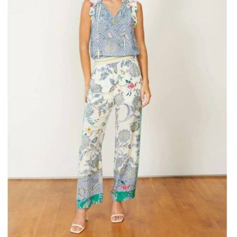 Caballero Wide Leg Max Pant in Balinese Floral